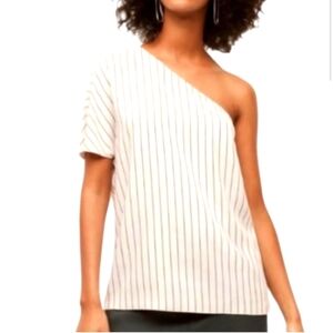 Babaton Striped One-Shoulder